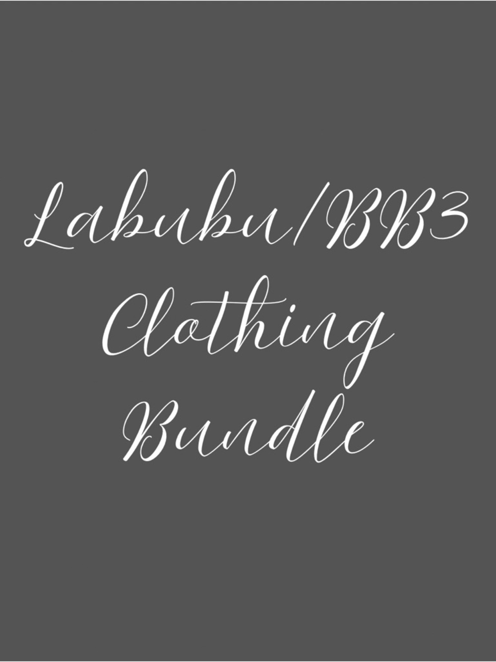 Labubu/BB3 Clothing Bundle